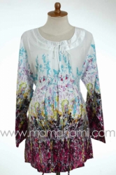 d baju hamil muslim krah saten pink  BLJ 204  large